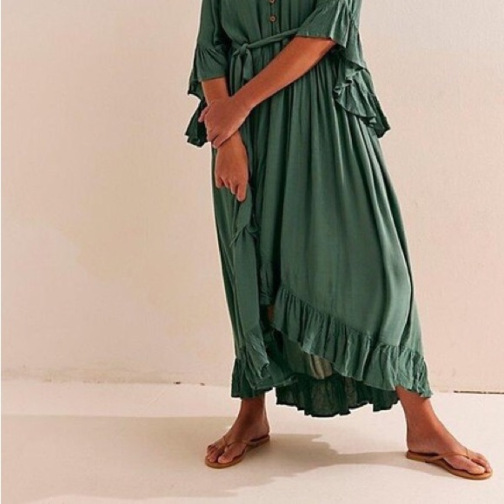 Elegant Green Maxi Dress